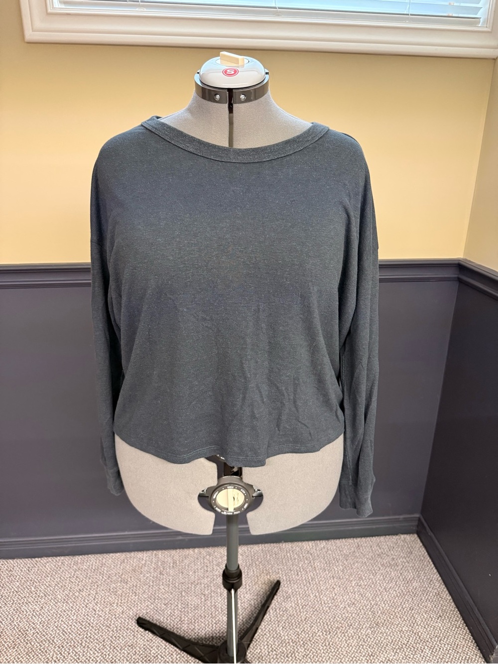 Prana Women's Long-Sleeve Top in Navy Blue